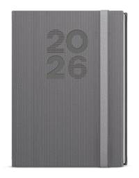 Kniha Týdenní diář 2026 Oskar Vigo A5 šedá
