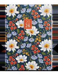 Kniha Denní diář 2026 Adam Lamino B6 Květiny