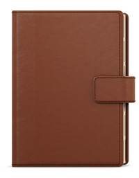 Kniha Denní diář 2026 Ctirad s výsekem Elite A5 hnědá