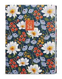 Kniha Denní diář 2026 David Lamino A5 Květiny
