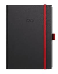 Kniha Denní diář 2026 David Nora A5 červená