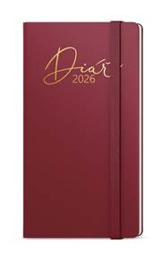 Kniha Týdenní diář 2026 Jakub Luxi kapesní bordó
