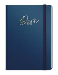 Kniha Týdenní diář 2026 Oskar Luxi A5 modrá