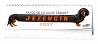 Kniha Pracovní kalendář žánrový Jezevčík 2027 - stolní kalendář
