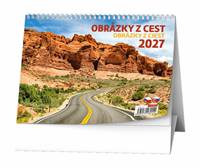 Kniha Obrázky z cest 2027 - stolní kalendář