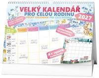Kniha Velký kalendář pro celou rodinu 2027 - stolní kalendář