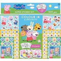 Samolepkový set 500 ks Prasiatko Peppa