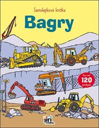 Kniha Samolepková knížka Bagry