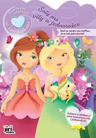 Kniha Tvarované oblékání se samolepkami Šaty pro víly a jednorožce