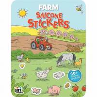 Kniha Hra so silikónovými samolepkami Farma