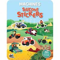 Kniha Hra so silikónovými samolepkami Traktory