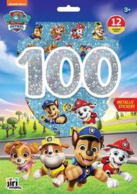 Kniha 100 metalických samolepek s omalovánkovými listy Tlapková patrola