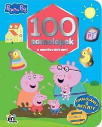 Kniha 100 samolepek s omalovánkami Prasátko Peppa