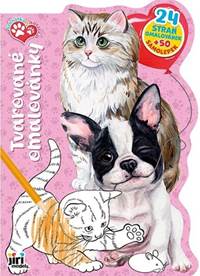 Kniha Tvarované omalovánky Štěňátka a koťátka