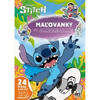 Kniha Maľovanky A4 so samolepkami Stitch