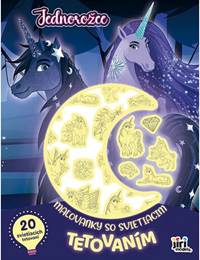 Maľovanky so svietiacim tetovaním Jednorožce