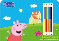 Kniha Bloky na kreslenie s pastelkami Prasiatko Peppa