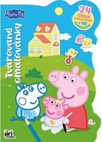 Tvarované omalovánky Prasátko Peppa
