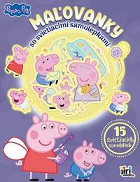 Kniha Maľovanky so svietiacimi samolepkami - Prasiatko Peppa