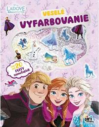 Veselé vyfarbovanie so super samolepkami Ľadové kráľovstvo