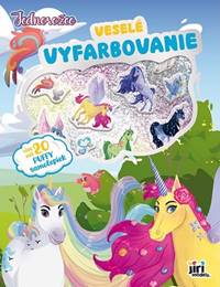 Veselé vyfarbovanie so super samolepkami Jednorožce