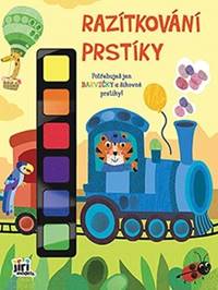 Kniha Razítkování prstíky Vlak