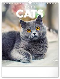Kočky 2026 - nástěnný kalendář