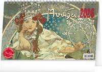 Alfons Mucha 2026 - stolní kalendář