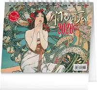 Alfons Mucha 2026 - stolní kalendář