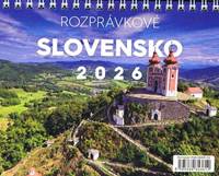 Kniha NOTIQUE Stolový kalendár Rozprávkové Slovensko 2026, 16,5 x 13 cm