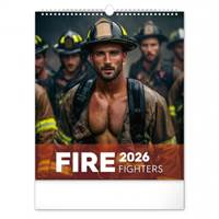 Nástenný kalendár Dreamy Firefighters 2026, 30 x 34 cm