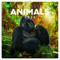 Poznámkový kalendář Ohrožené druhy 2026 - nástěnný kalendář