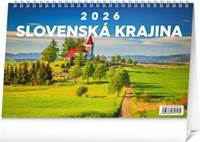 Kniha NOTIQUE Stolový kalendár Slovenská krajina 2026, 23,1 x 14,5 cm