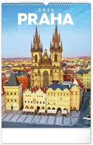 Praha 2026 - nástěnný kalendář