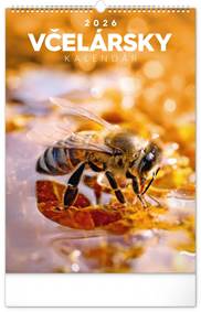 NOTIQUE Nástenný Včelársky kalendár 2026, 33 x 46 cm