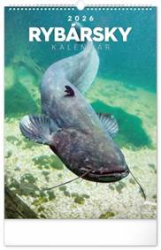 Kniha NOTIQUE Nástenný kalendár Rybársky 2026, 33 x 46 cm