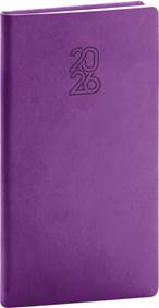 Kapesní diář Aprint 2026 fialový