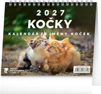Kočky 2027 - stolní kalendář