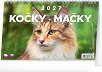 Kniha Kočky 2027 - stolní kalendář