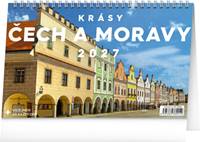 Kniha Krásy Čech a Moravy 2027 - stolní kalendář