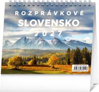 Stolový kalendár Rozprávkové Slovensko 2027, 16,5 x 13 cm