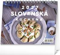 Stolový kalendár Slovenská kuchyňa 2027, 16,5 x 13 cm