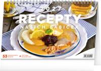 Kniha Recepty našich babiček 2027 - stolní kalendář