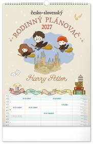 Rodinný plánovací kalendář Harry Potter 2027 - nástěnný kalendář