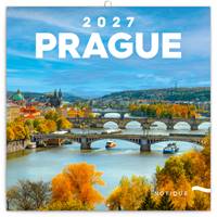 Poznámkový kalendář Praha 2027 - nástěnný kalendář