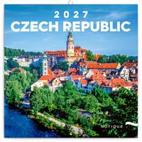 Poznámkový kalendář Česká republika 2027 - nástěnný kalendář