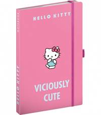 Kniha Notes Hello Kitty, linajkovaný, 13 x 21 cm