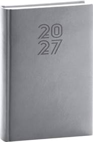 Denní diář Aprint 2027 šedý