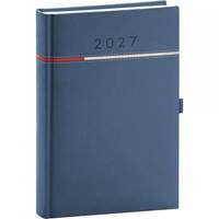 Kniha NOTIQUE Denný diár Tomy 2027, modro-červený, 15 x 21 cm