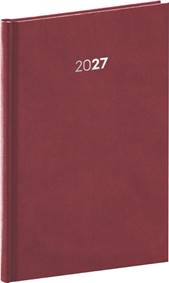 Kniha Týdenní diář Balakon 2027 bordó